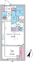 Genovia池袋 1LDKの間取図画像