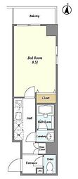 T-TERRACE森下 1Kの間取図画像