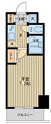 RESIDIA蒲田3 1Kの間取図画像