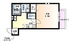 フジパレスJR淡路駅北 1Kの間取図画像