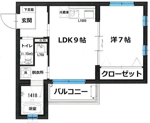 パークサイド六本松II_間取り_0