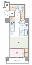 OPENRESIDENCIA高田馬場 1LDKの間取図画像