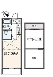 アートパレス早宮 1Kの間取図画像