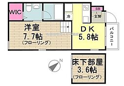 SILVERADOSPRINGS 1DKの間取図画像