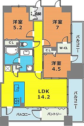 ワコーレ六甲道オービット１_間取り_0