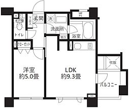クリオ渋谷ラモード 1LDKの間取図画像
