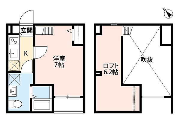 大阪府東大阪市金岡３丁目(賃貸アパート1K・2階・22.00㎡)の写真 その2