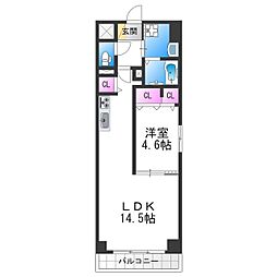 LocoHouse阿倍野 1LDKの間取図画像