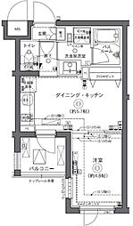 ZOOM中野坂上 2階1DKの間取り