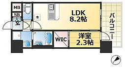 ソルテラス神戸ハーハーラントARCO 1LDKの間取図画像