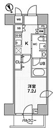 STAGEFIRST浅草橋2 1Kの間取図画像