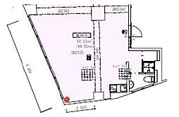 トーカンマンション駒込 2階ワンルームの間取り