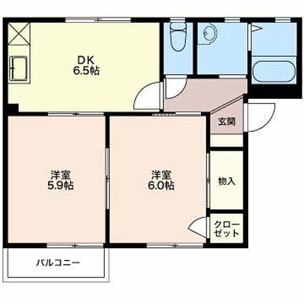パストラル A101｜新潟県胎内市本町(賃貸アパート2DK・1階・42.60㎡)の写真 その1