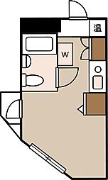 コンドミニアム蒔田 ワンルームの間取図画像