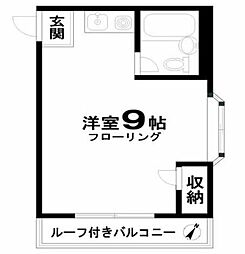 サン・ハイツ ワンルームの間取図画像