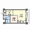 高卯マンション4階5.3万円