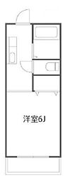 吉田ハイツ 1Kの間取図画像