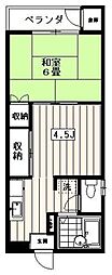 クラレット南荻窪 2Kの間取図画像