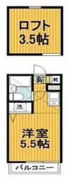 ポートハイツ片倉 ワンルームの間取図画像