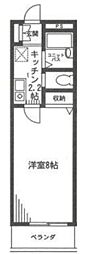 シャトー新桜台 1Kの間取図画像