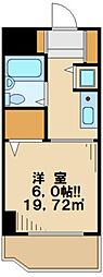 ラミアール聖蹟 1Kの間取図画像