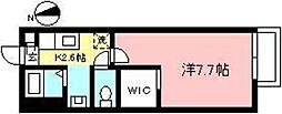 グランシードY 1Kの間取図画像