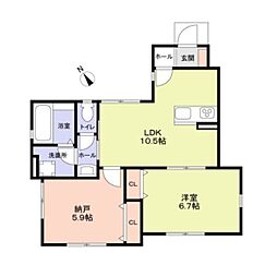 エクラス浜田山 1SLDKの間取図画像