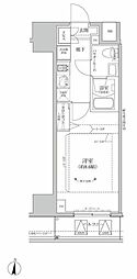 RELUXIA亀有 1Kの間取図画像