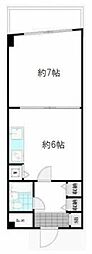 日興パレス羽田PART2 1DKの間取図画像