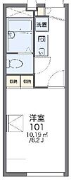 レオパレスJOY 1Kの間取図画像