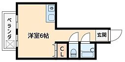 ハイツラフィーネ ワンルームの間取図画像