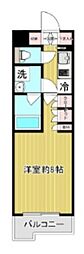 ルーブル武蔵新城参番館 1Kの間取図画像