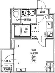 KEIAI RESIDENCE 北上尾IV 1Kの間取図画像