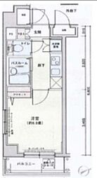 Loire早稲田大学前弐番館 1Kの間取図画像