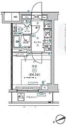 RELUXIA横浜弘明寺 1Kの間取図画像