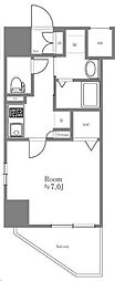 エステムコート亀戸TOKYOEAST 1Kの間取図画像