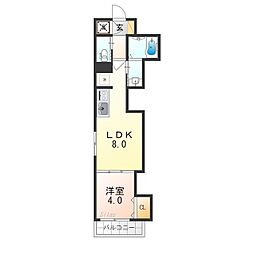 FaseciaAttivo2 1LDKの間取図画像