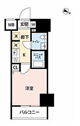 ジェノヴィア青砥スカイガーデン 1Kの間取図画像