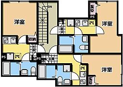 仮)ルーチェ北小金 1Kの間取図画像