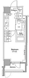 ザ・パークハビオ麻布十番 1Kの間取図画像