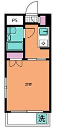 ハイタウン多摩川No.2 1Kの間取図画像