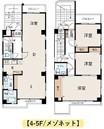 酒巻ビル 4LDKの間取図画像