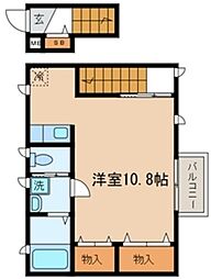 シャテランジュ光が丘3 ワンルームの間取図画像