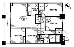 レジディア日本橋馬喰町 4LDKの間取図画像