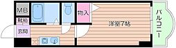 ノルデンハイム小松 1Kの間取図画像