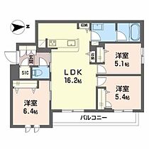 シャーメゾン　ペルネチア 0305 ｜ 大阪府東大阪市下六万寺町１丁目431-1、431番10、431番11（賃貸マンション3LDK・3階・72.53㎡） その2