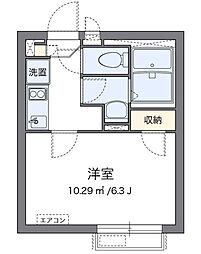 クレイノアーク東向島 3階1Kの間取り