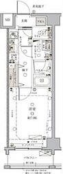 クレヴィスタ板橋西台 1Kの間取図画像