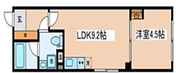 フェリエール南常盤台 1LDKの間取図画像