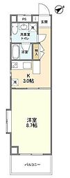 エミネンス新千葉 1Kの間取図画像